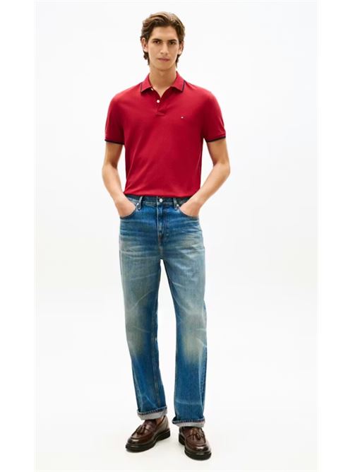 pique undercollar reg polo TOMMY HILFIGER | MW0MW42748XIT